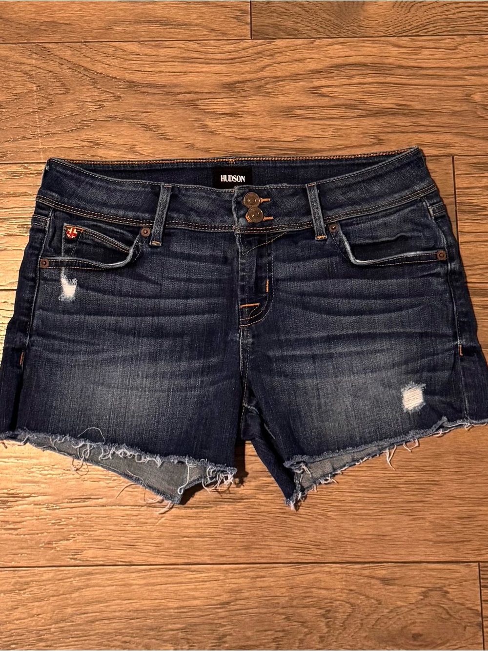 Hudson Jeans dark blue denim shorts
